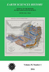 EARTH SCIENCES HISTORY雜志封面